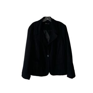 Relativity Black One Button Blazer Size 24W